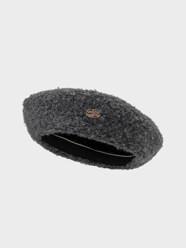 CURLY beret CHARCOAL - RECLOW - BALAAN 2