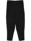 Basic Pleats Straight Pants Black - ISSEY MIYAKE - BALAAN 2