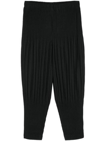 Basic Pleats Straight Pants Black - ISSEY MIYAKE - BALAAN 2