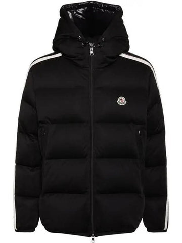 Men's SANBESAN Down Short Padded Jacket Black - MONCLER - BALAAN 1