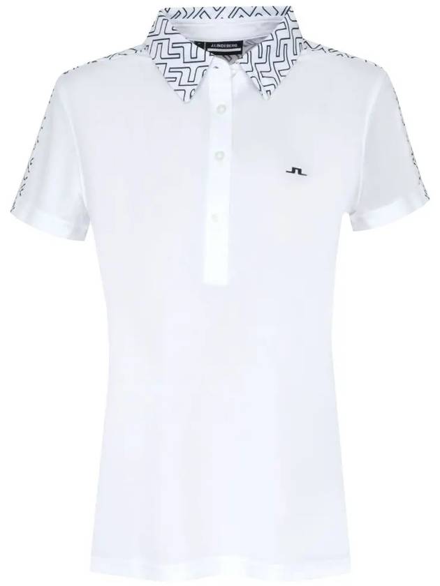 Golf Women's Cara Polo Shirt White - J.LINDEBERG - BALAAN 3