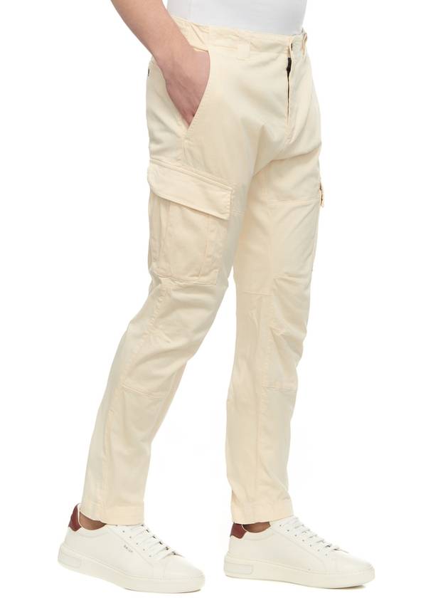 Stretch Sateen Ergonomic Lens Cargo Straight Pants Beige - CP COMPANY - BALAAN 3