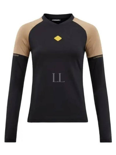 Sienna Slim Fit Long Sleeve T-Shirt Black - J.LINDEBERG - BALAAN 2