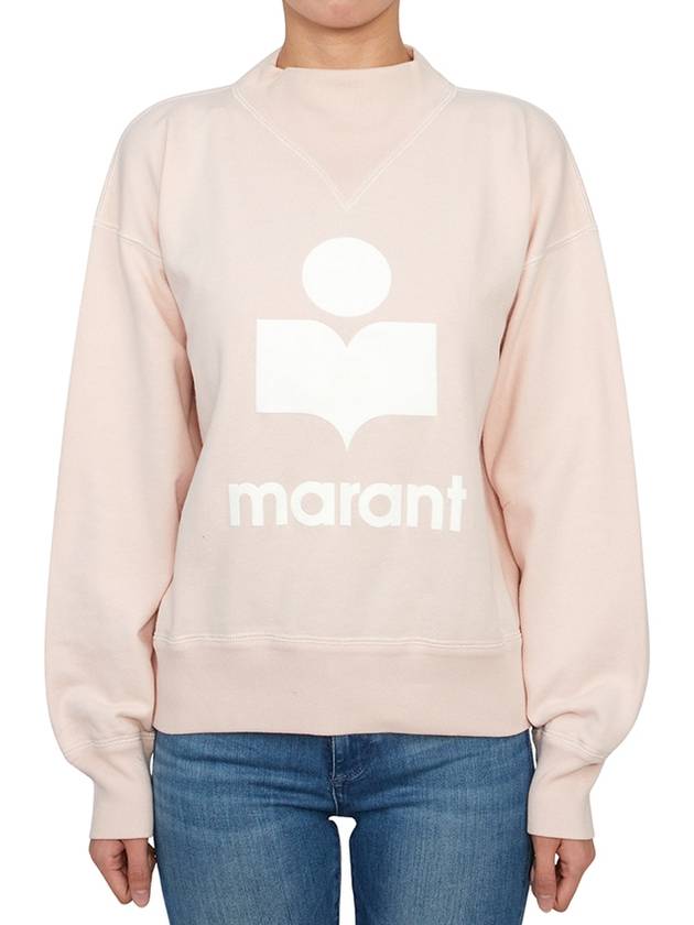 Moby Logo Print Sweatshirt Pink - ISABEL MARANT ETOILE - BALAAN 2