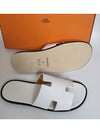 Izmir Sandals Men Slippers Blanc White H041141ZH - HERMES - BALAAN 4