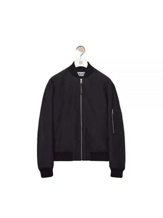 Chia Elephant Cotton Bomber Jacket Black - LOEWE - BALAAN 2