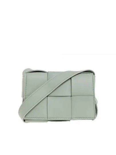 Intrecciato Cassette Small Cross Bag Light Green - BOTTEGA VENETA - BALAAN 2