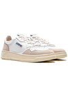 Medalist Goatskin Low Top Sneakers White - AUTRY - BALAAN 3