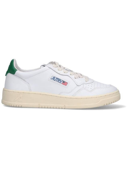 Medalist Green Tab Leather Low Top Sneakers White - AUTRY - BALAAN 2