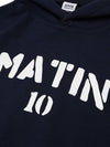 V Heavy Hood Sweat Matin Hoodie Navy - DE GRAND MATIN - BALAAN 5