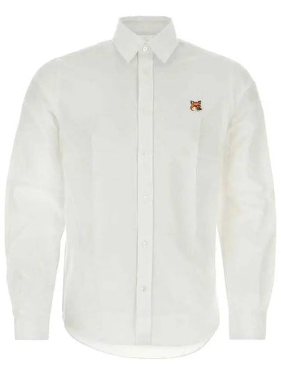 Fox Head Long Sleeve Shirt White - MAISON KITSUNE - BALAAN 2