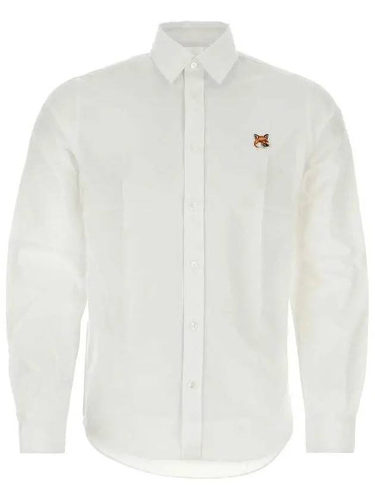 Fox Head Long Sleeve Shirt White - MAISON KITSUNE - BALAAN 2