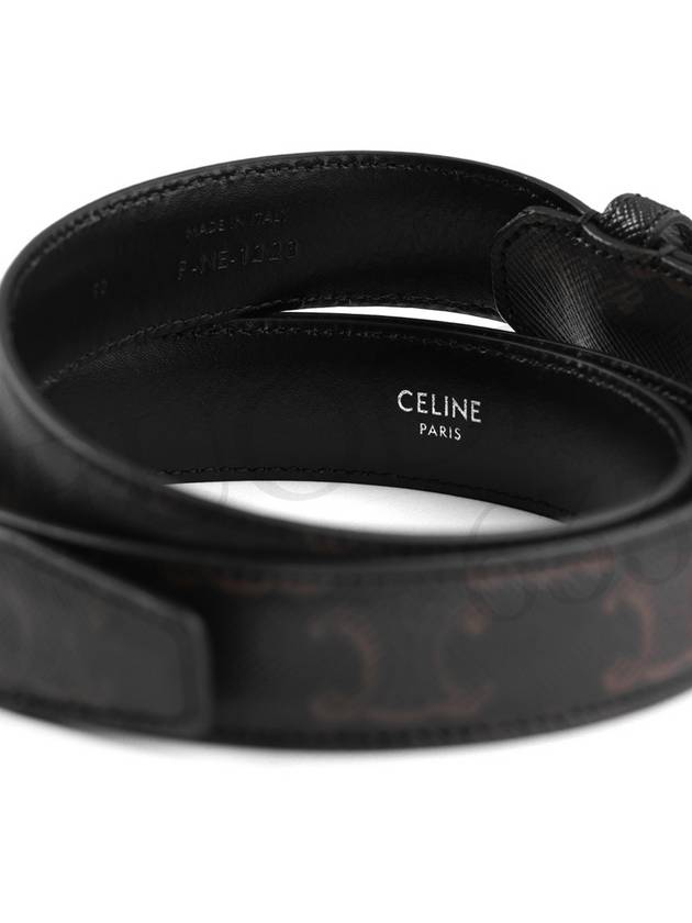 Triomphe Canvas Belt Black - CELINE - BALAAN 7