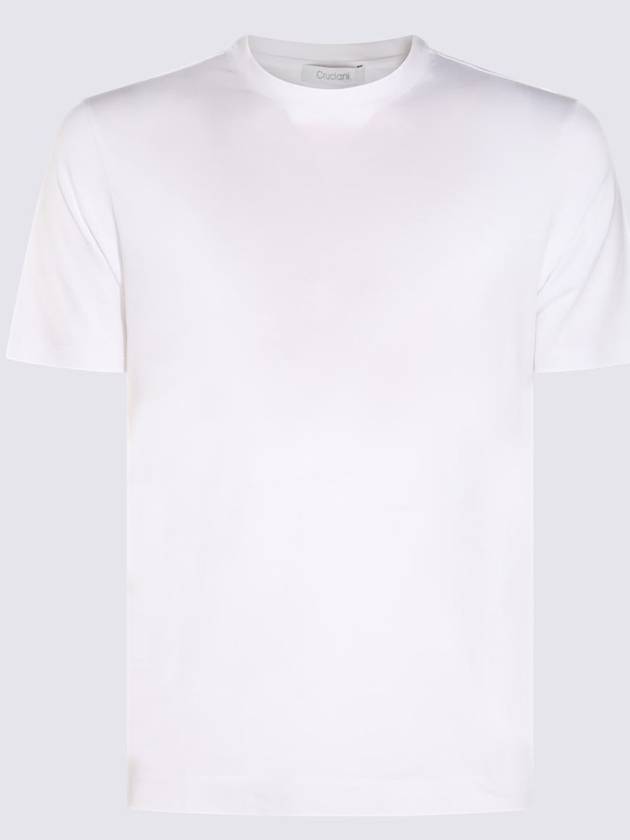 Cruciani White Cotton Blend T-Shirt - CRUCIANI - BALAAN 1