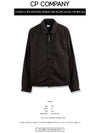 Men's Lens Wappen Chrome R Overshirt Jacket Black - CP COMPANY - BALAAN.