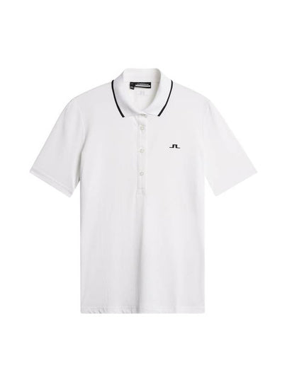 Mindy Polo Short Sleeve T-Shirt White - J.LINDEBERG - BALAAN 2