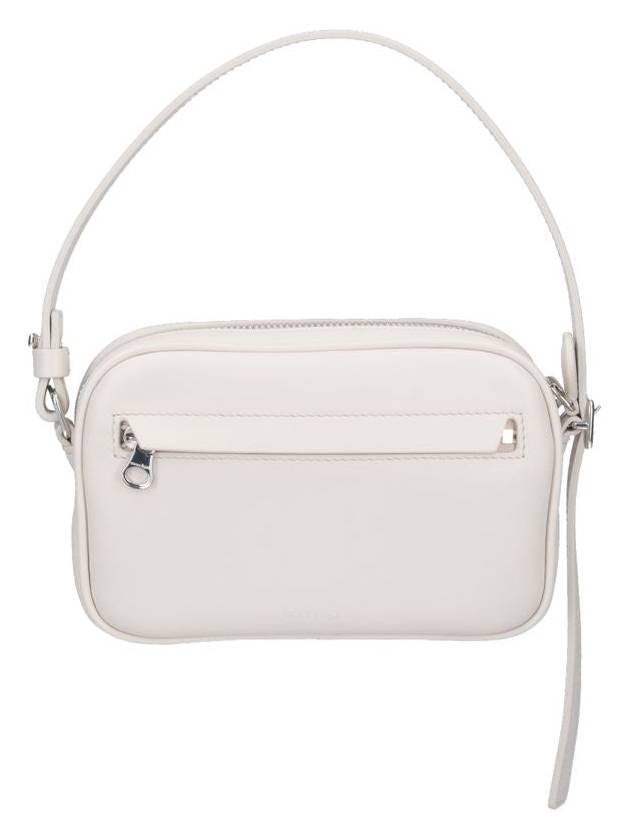 Camera Slim Leather Shoulder Bag Mastic Grey - COURREGES - BALAAN 4