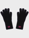 FLUFFY LOGO GLOVE BLACK - RECLOW - BALAAN 6