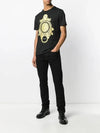 Men's Barocco Print Short Sleeve T-Shirt Black - VERSACE - BALAAN 4