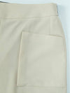 Out Pocket Crop Tapered Pants Beige - CALLAITE - BALAAN 4