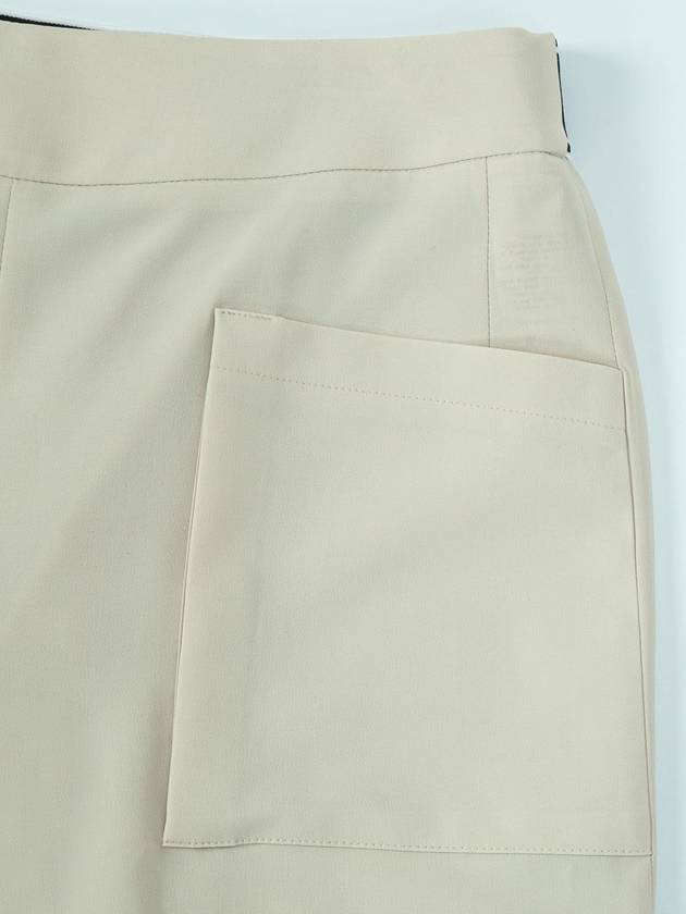 Out Pocket Crop Tapered Pants Beige - CALLAITE - BALAAN 4