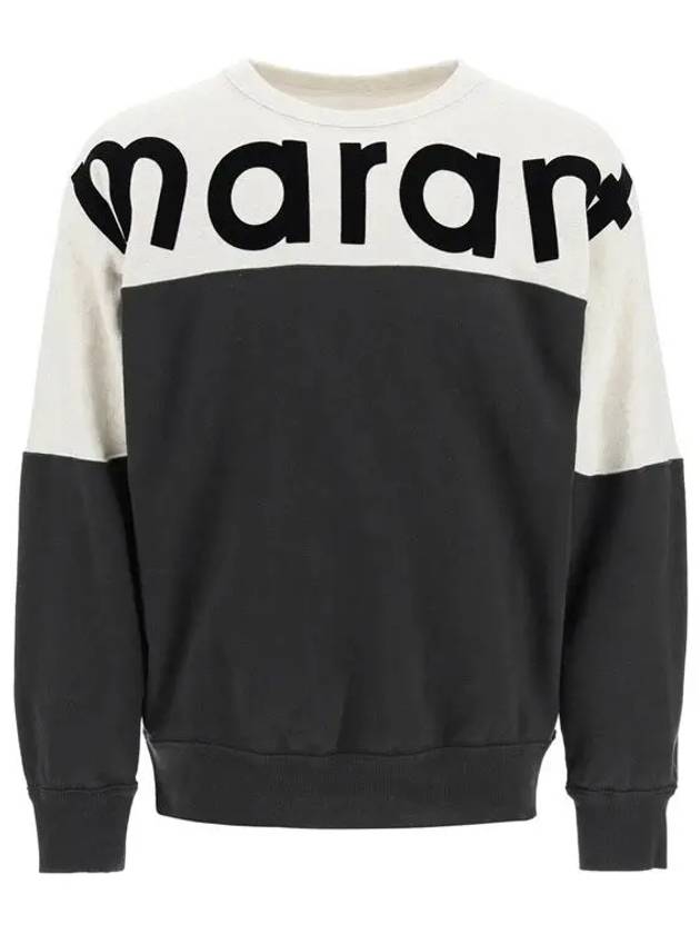 Howley Two Tone Logo Sweatshirt Faded Black - ISABEL MARANT - BALAAN 2