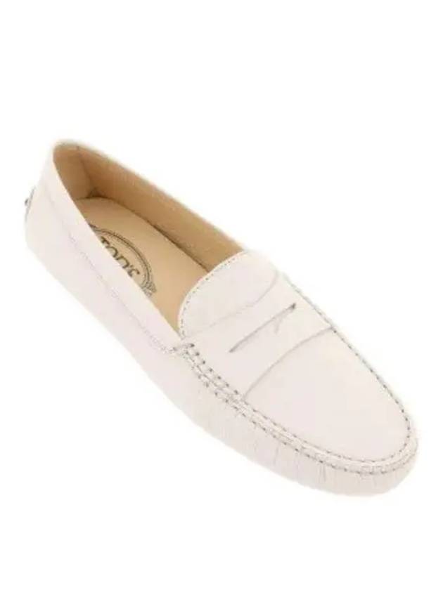 Women's Gommino Leather Driving Shoes White - TOD'S - BALAAN 2