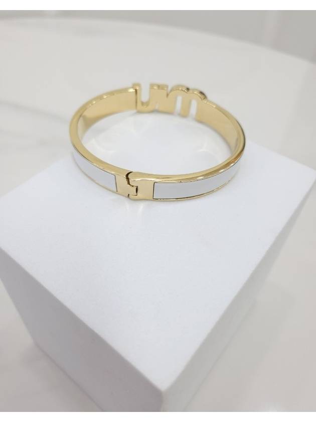 Enamel metal bracelet white - MIU MIU - BALAAN 3