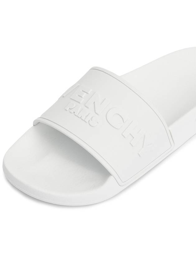 Logo Slippers White - GIVENCHY - BALAAN 8