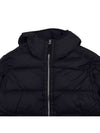 Seamless Logo Nylon Hooded Padded Jacket Black - STONE ISLAND - BALAAN 4