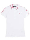 Women's Cara Polo Short Sleeve T-Shirt White - J.LINDEBERG - BALAAN 2