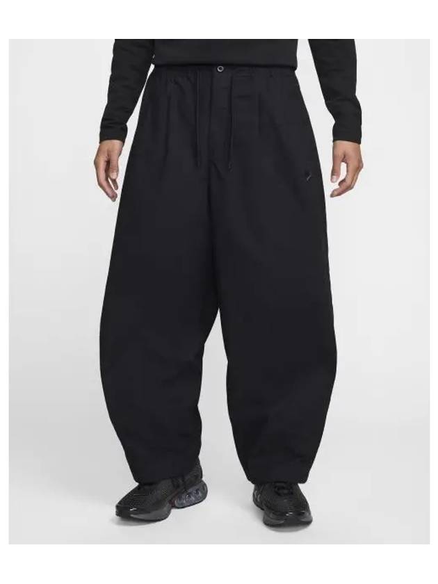 Club Balloon Wide Pants Black - NIKE - BALAAN 2