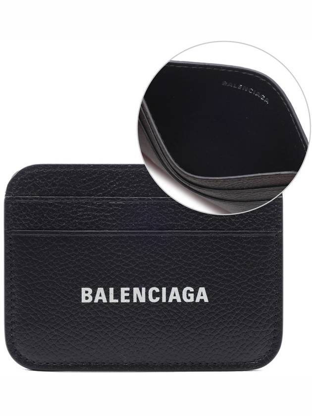 Cash Logo 2 Fold Card Wallet Black - BALENCIAGA - BALAAN 3