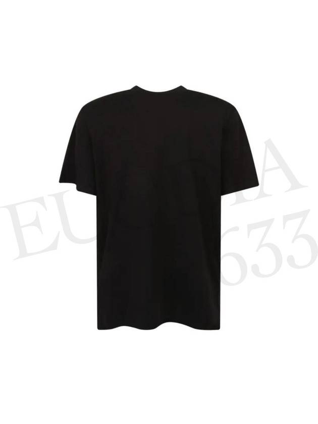 Brushed Logo Short Sleeve T-Shirt Black - MSGM - BALAAN 3