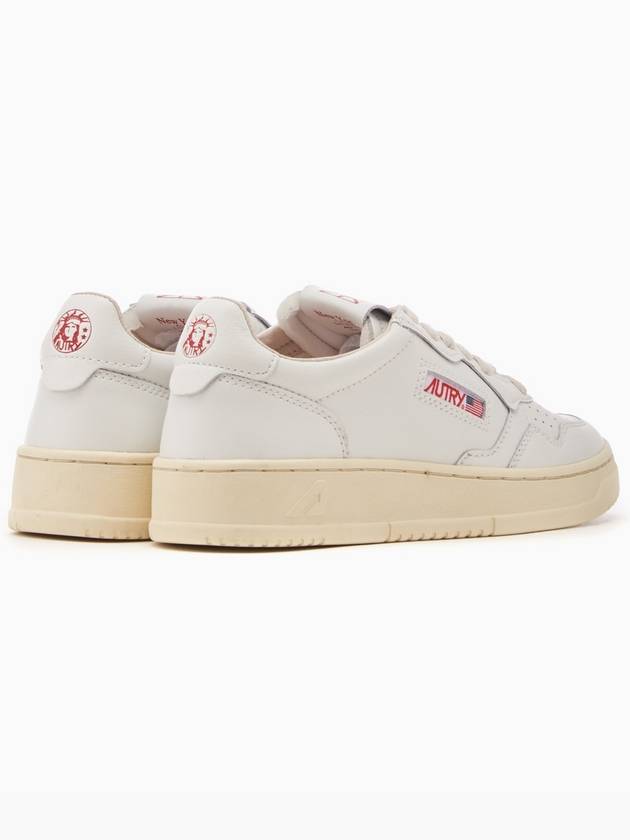 Medalist Leather Low Top Sneakers White - AUTRY - BALAAN 5