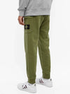 Waffen Patch Cotton Fleece Track Pants Olive - STONE ISLAND - BALAAN 5