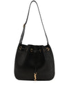 Paris 7 Medium Soft Leather Shoulder Bag Black - SAINT LAURENT - BALAAN 1