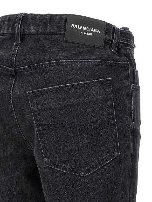 Denim Straight Pants 777211TPW598195 WASHED BLACK RING - BALENCIAGA - BALAAN 5