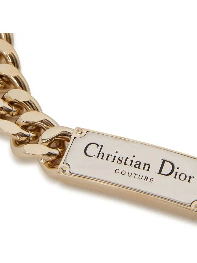 Couture Chain Link Necklace Gold - DIOR - BALAAN 3