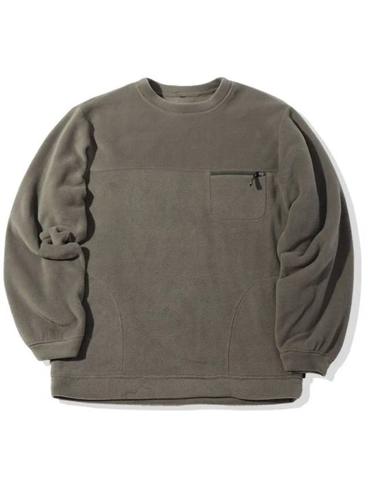 Sherpa Overfit Sweatshirt Khaki - OFFGRID - BALAAN 2