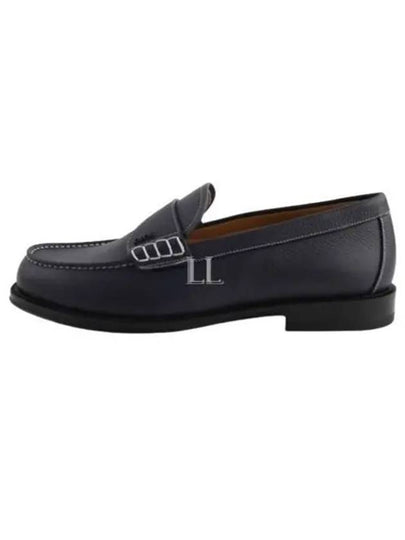 Granville Grained Calfskin Loafers Navy - DIOR - BALAAN 2