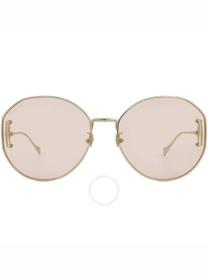 Eyewear Interlocking G Temple Oval Sunglasses Gold - GUCCI - BALAAN 2