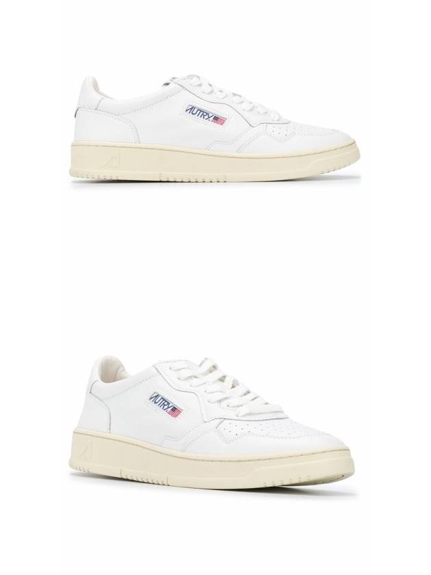 Medalist Leather Low Top Sneakers White - AUTRY - BALAAN 5