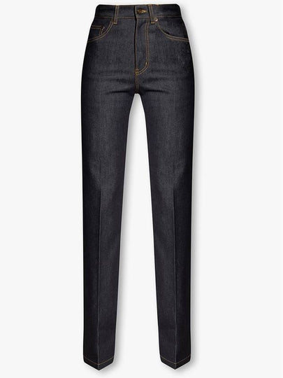 Clyde Flared Straight Jeans Black - SAINT LAURENT - BALAAN 2