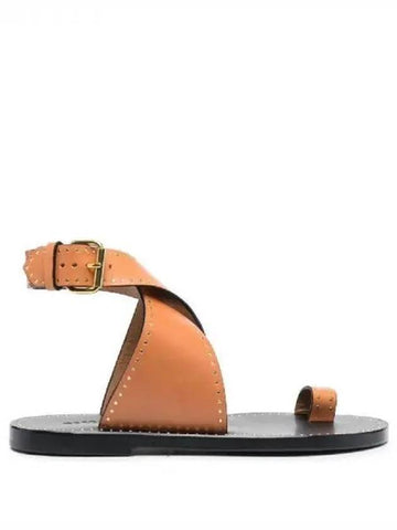 Cross Leather Strap Stud Sandals 271818 - ISABEL MARANT - BALAAN 1