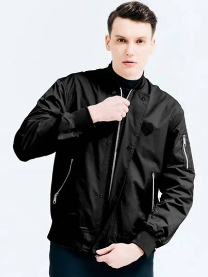 Golf Unisex Solid Stadium Jacket Black - HENRY STUART - BALAAN 2