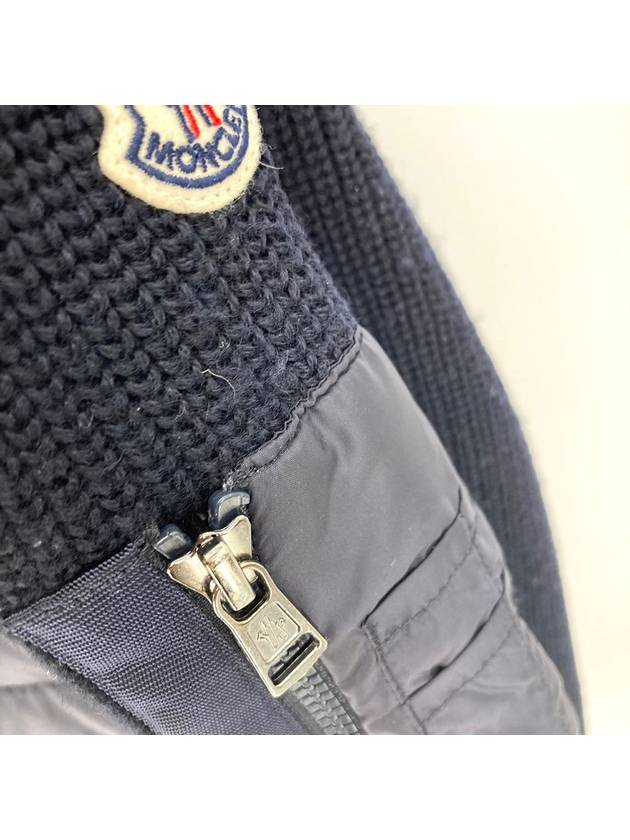 Knit padded zip up jacket - MONCLER - BALAAN 7