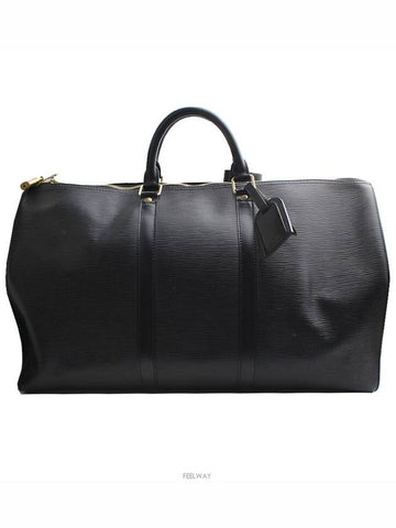 Black Epi Keepall 50 Travel Bag - LOUIS VUITTON - BALAAN 1