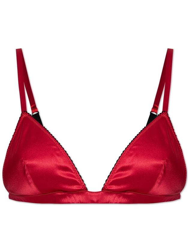 Dolce & Gabbana Silk Bra, Women's, Red - DOLCE&GABBANA - BALAAN 1