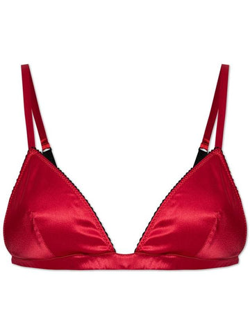 Dolce & Gabbana Silk Bra, Women's, Red - DOLCE&GABBANA - BALAAN 1